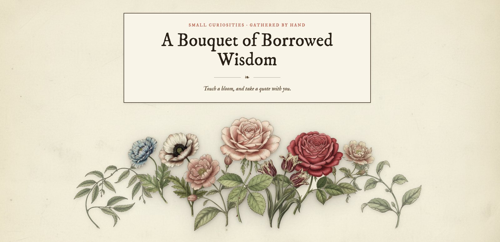 Bouquet of quotes