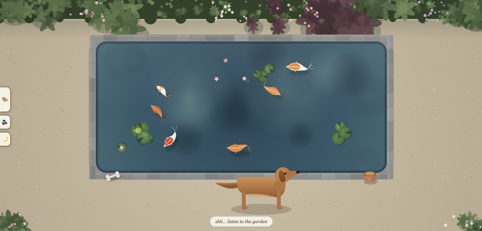 Friendly fish pond